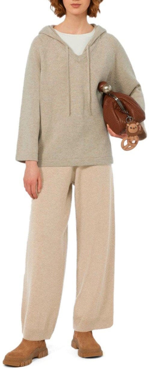 Max Mara MAX MARA WEEKEND GHIANDA HOODED SWEATER Beige