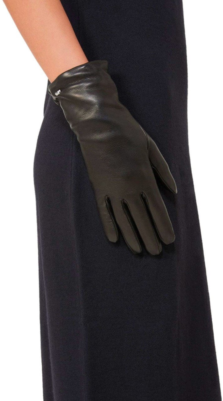 Max Mara MAX MARA WEEKEND SENAPESHORT GLOVES Zwart