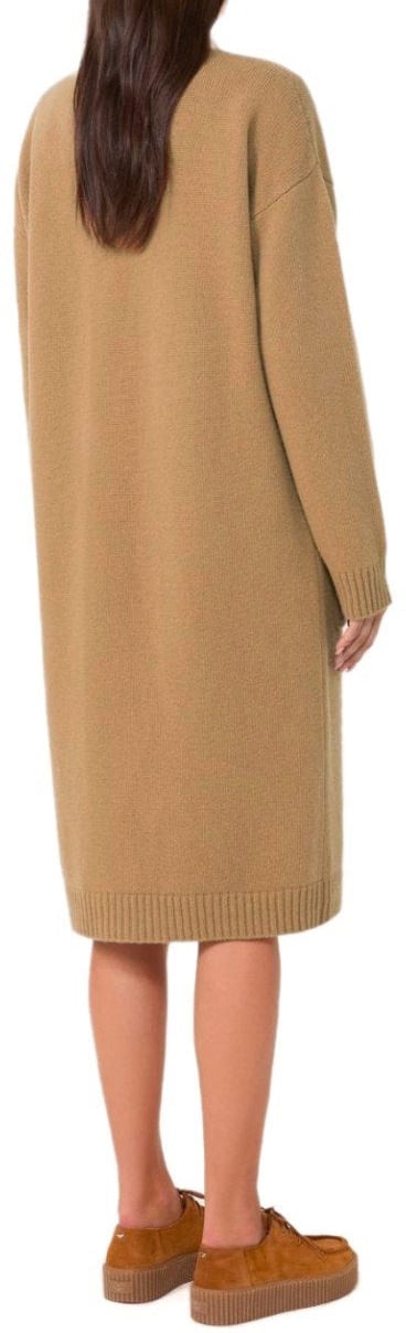 Max Mara MAX MARA WEEKEND GODEZIA CAMEL LONG CARDIGAN Beige