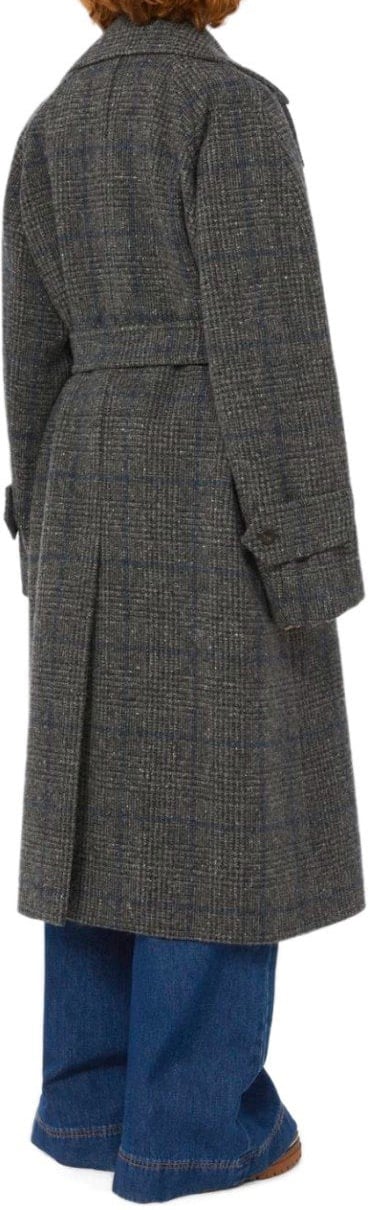 Max Mara MAX MARA WEEKEND SESTRI GREY BELTED COAT Grijs
