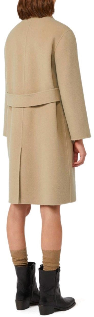 Max Mara MAX MARA WEEKEND ZENONE SINGLE-BREASTED COAT Beige