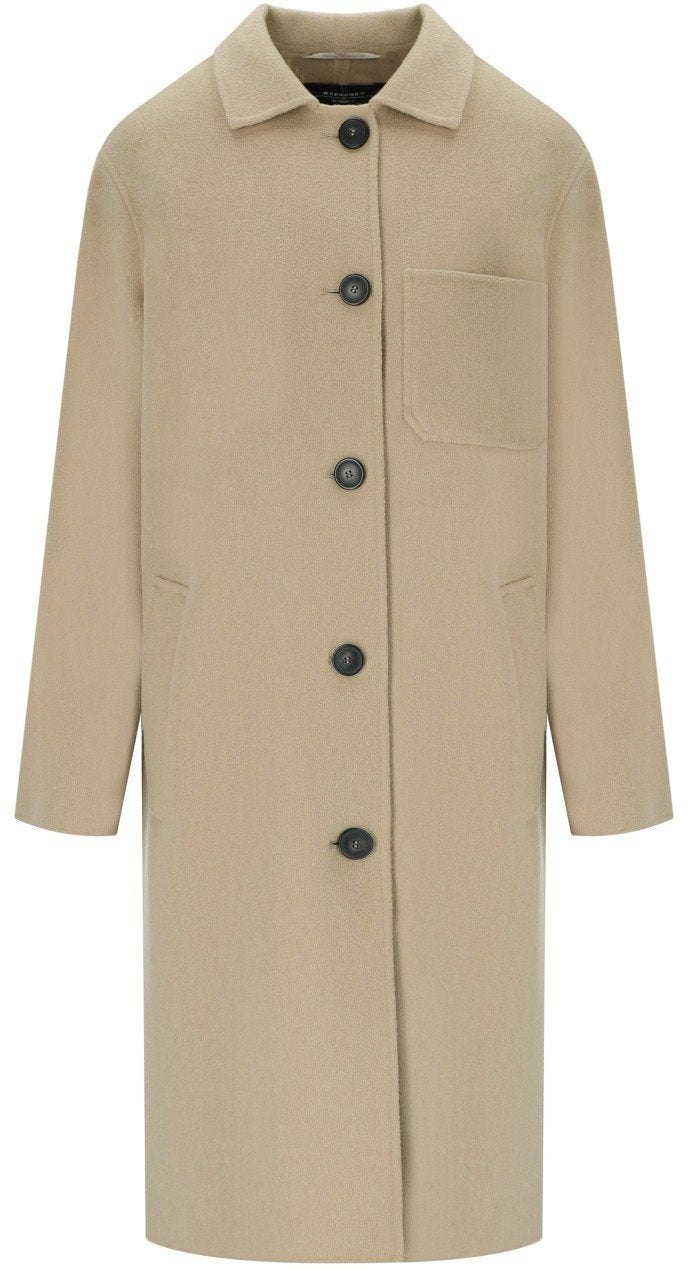 Max Mara MAX MARA WEEKEND ZENONE SINGLE-BREASTED COAT Beige