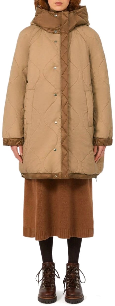 Max Mara MAX MARA WEEKEND ANFORA HOODED DOWN JACKET Bruin