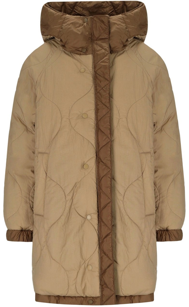 Max Mara MAX MARA WEEKEND ANFORA HOODED DOWN JACKET Bruin