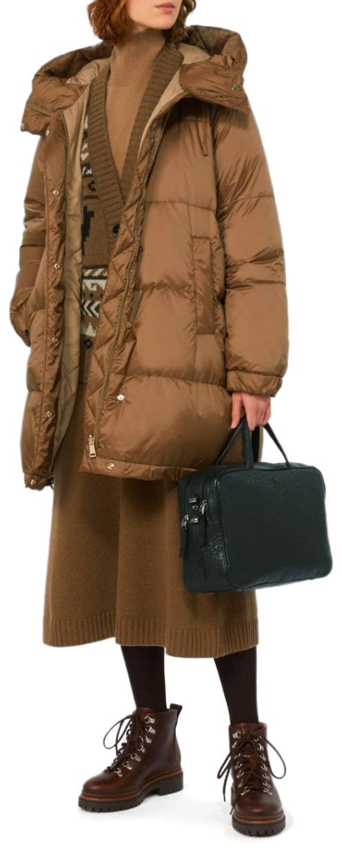 Max Mara MAX MARA WEEKEND ANFORA HOODED DOWN JACKET Bruin