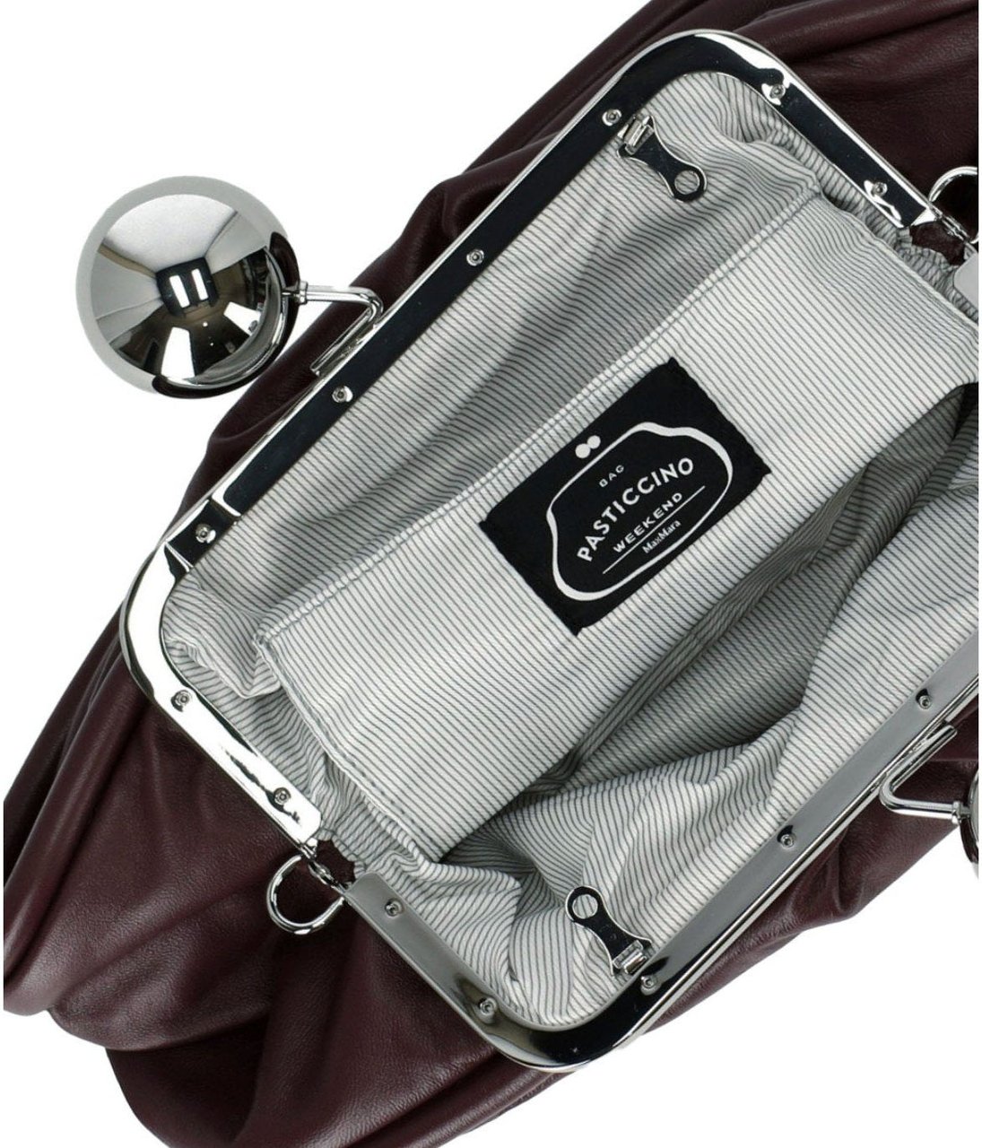 Max Mara MAX MARA WEEKEND PASTICCINO MILVANEW MEDIUM BURGUNDY CLUTCH Rood