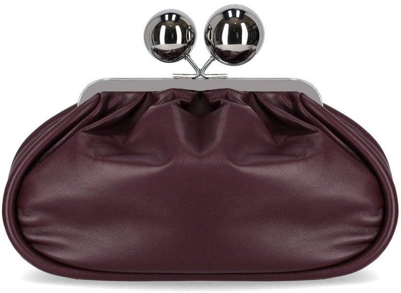 Max Mara MAX MARA WEEKEND PASTICCINO MILVANEW MEDIUM BURGUNDY CLUTCH Rood