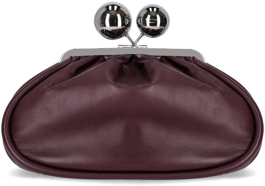 Max Mara MAX MARA WEEKEND PASTICCINO MILVANEW MEDIUM BURGUNDY CLUTCH Rood