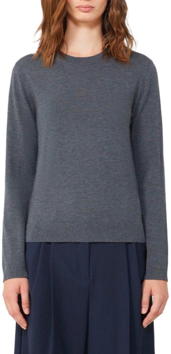 Max Mara MAX MARA WEEKEND SICILIA GREY CREWNECK SWEATER Grijs