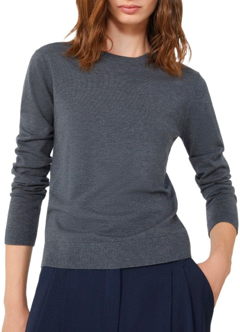 Max Mara MAX MARA WEEKEND SICILIA GREY CREWNECK SWEATER Grijs