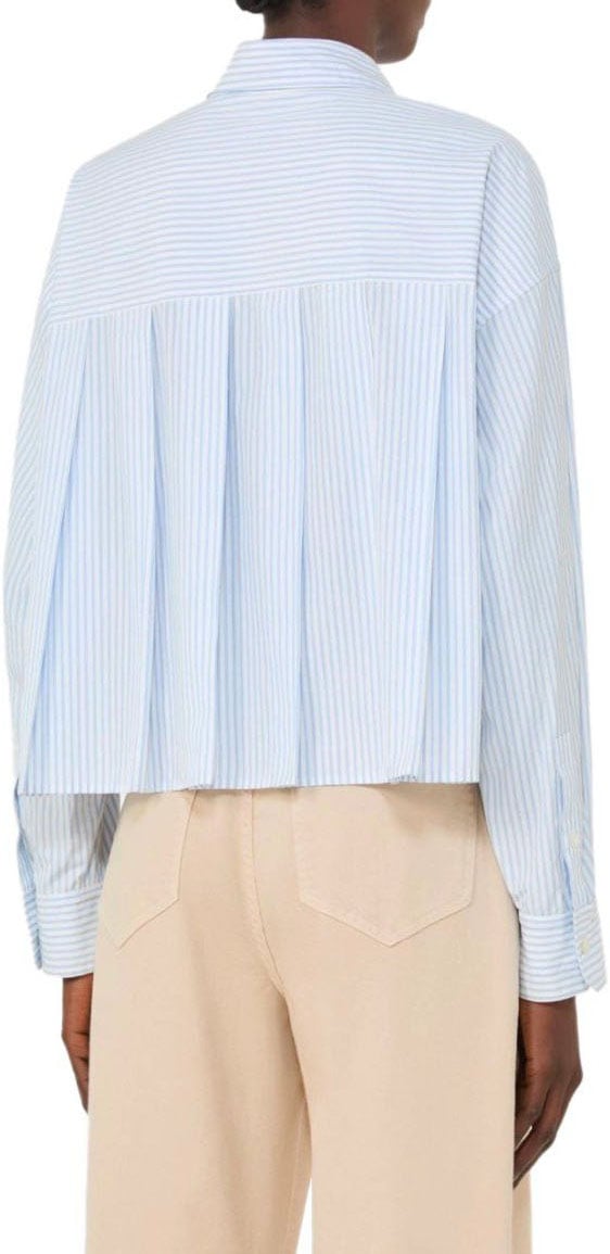 Max Mara MAX MARA WEEKEND EDEN LIGHT BLUE STRIPED SHIRT Lichtblauw