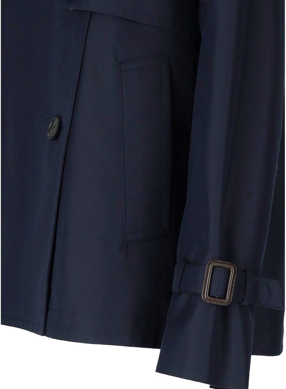 Max Mara MAX MARA WEEKEND BIGLIA SHORT TRENCH COAT Blauw