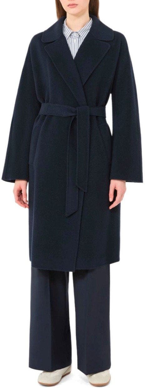 Max Mara MAX MARA WEEKEND CIVADA BELTED COAT Blauw