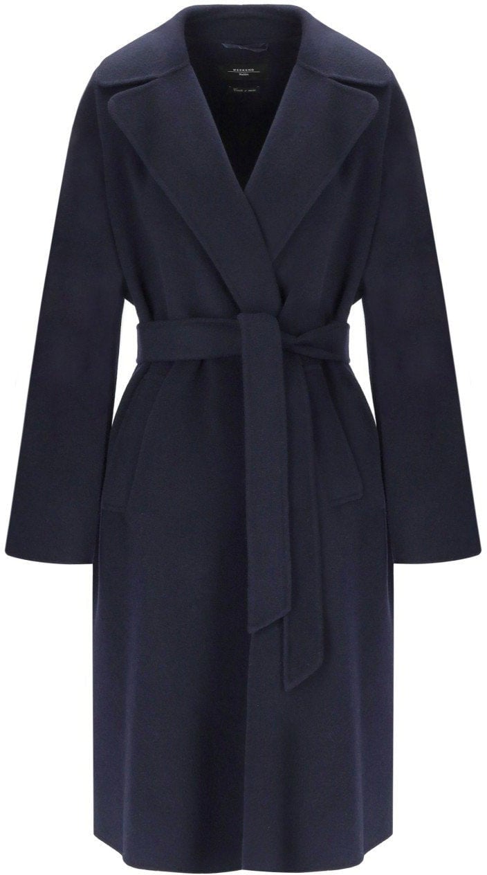 Max Mara MAX MARA WEEKEND CIVADA BELTED COAT Blauw