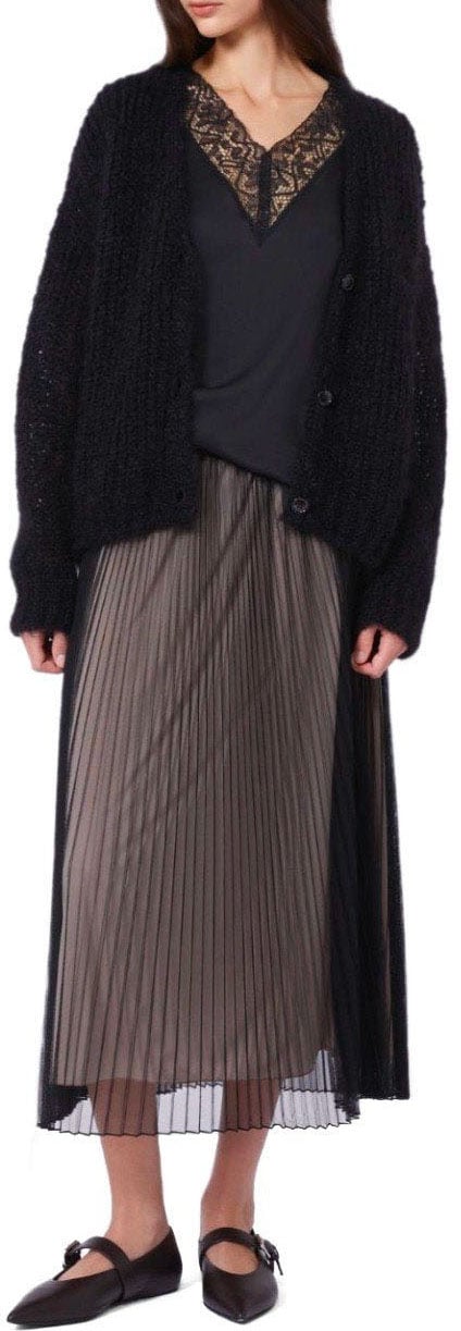 Max Mara MAX MARA WEEKEND BABY MIDI SKIRT Zwart
