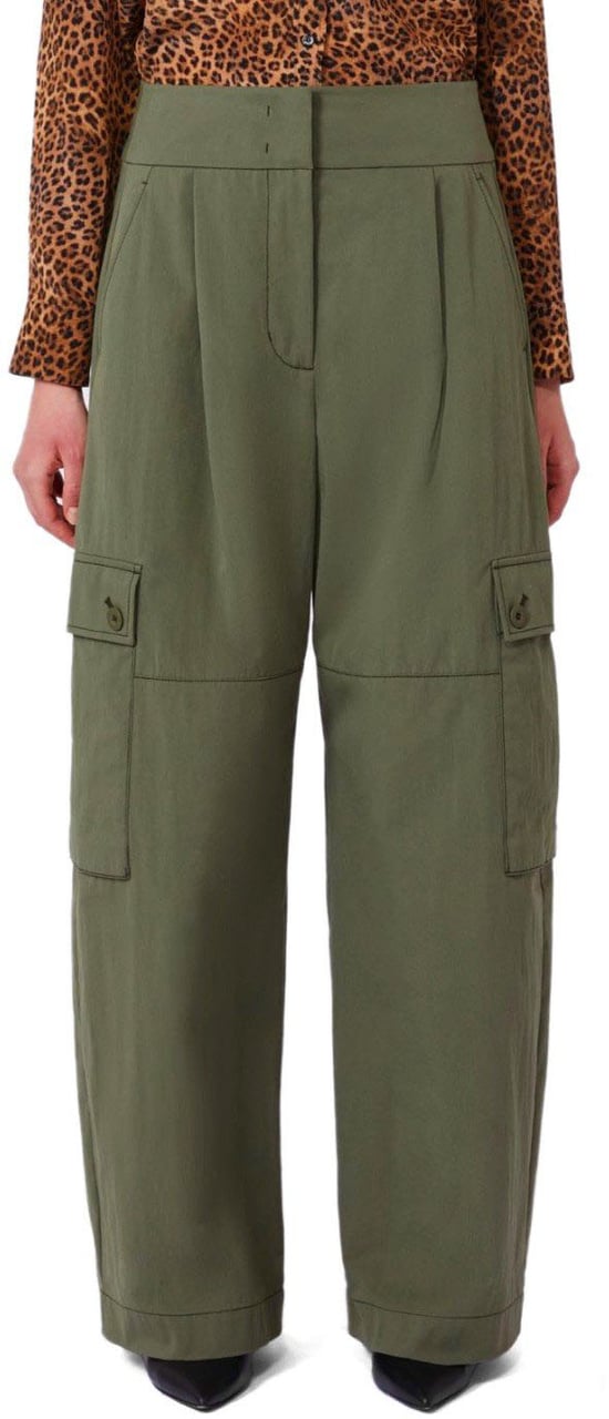 Max Mara MAX MARA WEEKEND AQUILA CARGO TROUSERS Groen