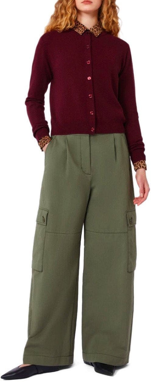 Max Mara MAX MARA WEEKEND AQUILA CARGO TROUSERS Groen