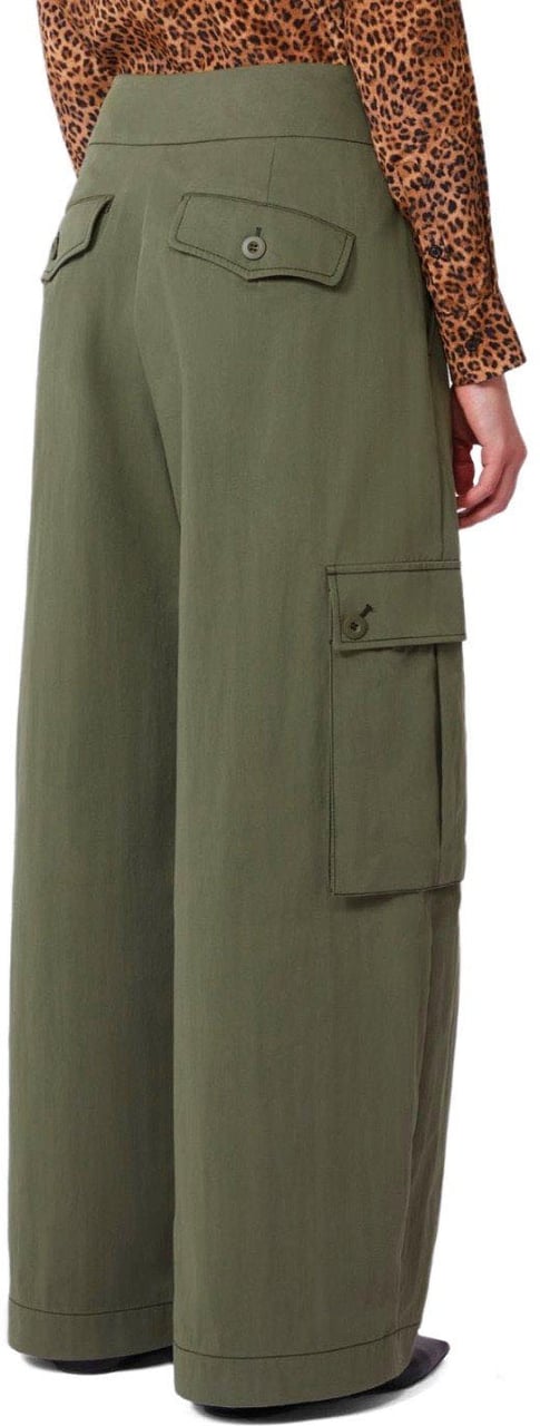 Max Mara MAX MARA WEEKEND AQUILA CARGO TROUSERS Groen