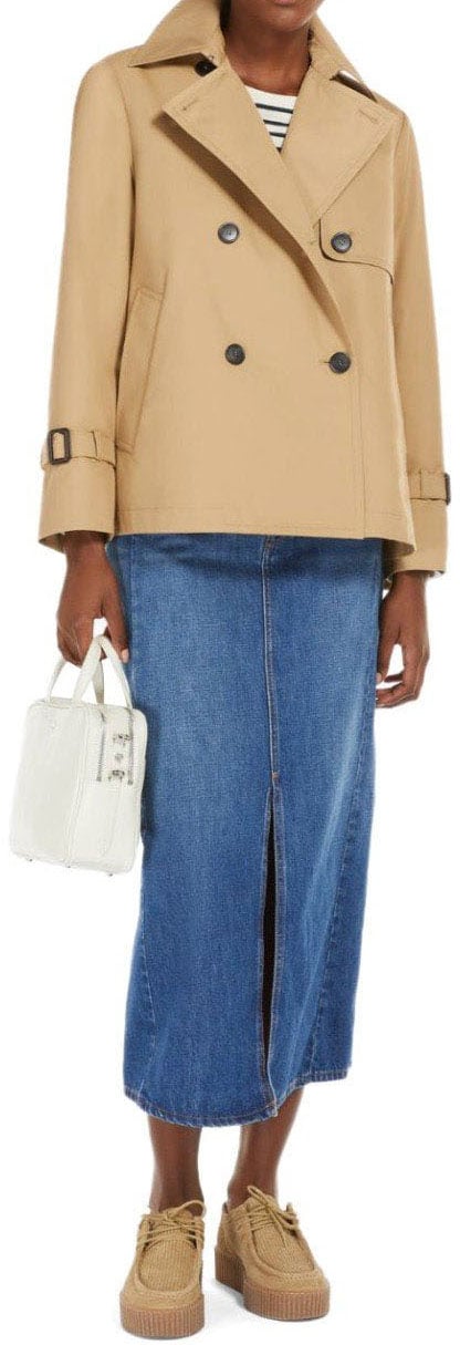 Max Mara MAX MARA WEEKEND BIGLIA SHIRT TRENCH COAT Beige