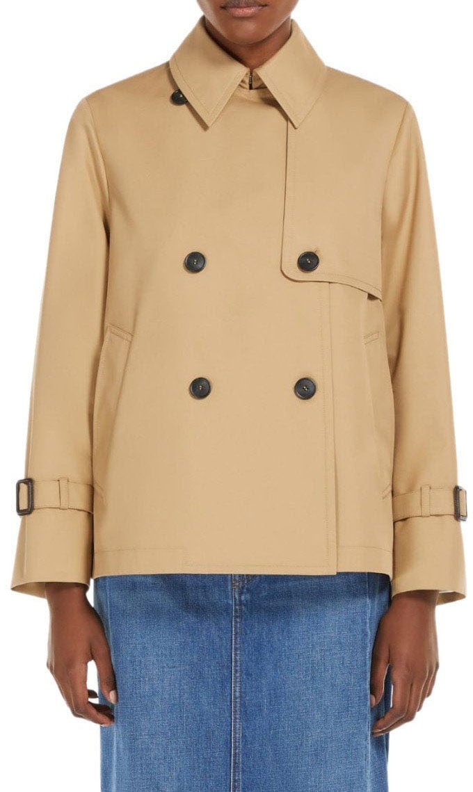 Max Mara MAX MARA WEEKEND BIGLIA SHIRT TRENCH COAT Beige