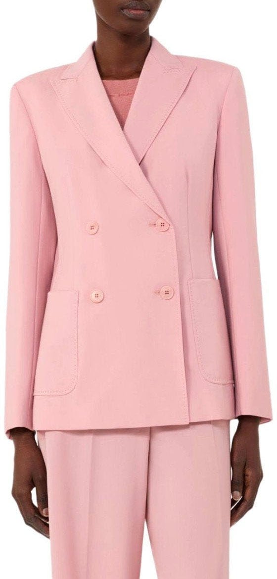 Max Mara MAX MARA WEEKEND ZINNIA DOUBLE-BREASTED JACKET Roze