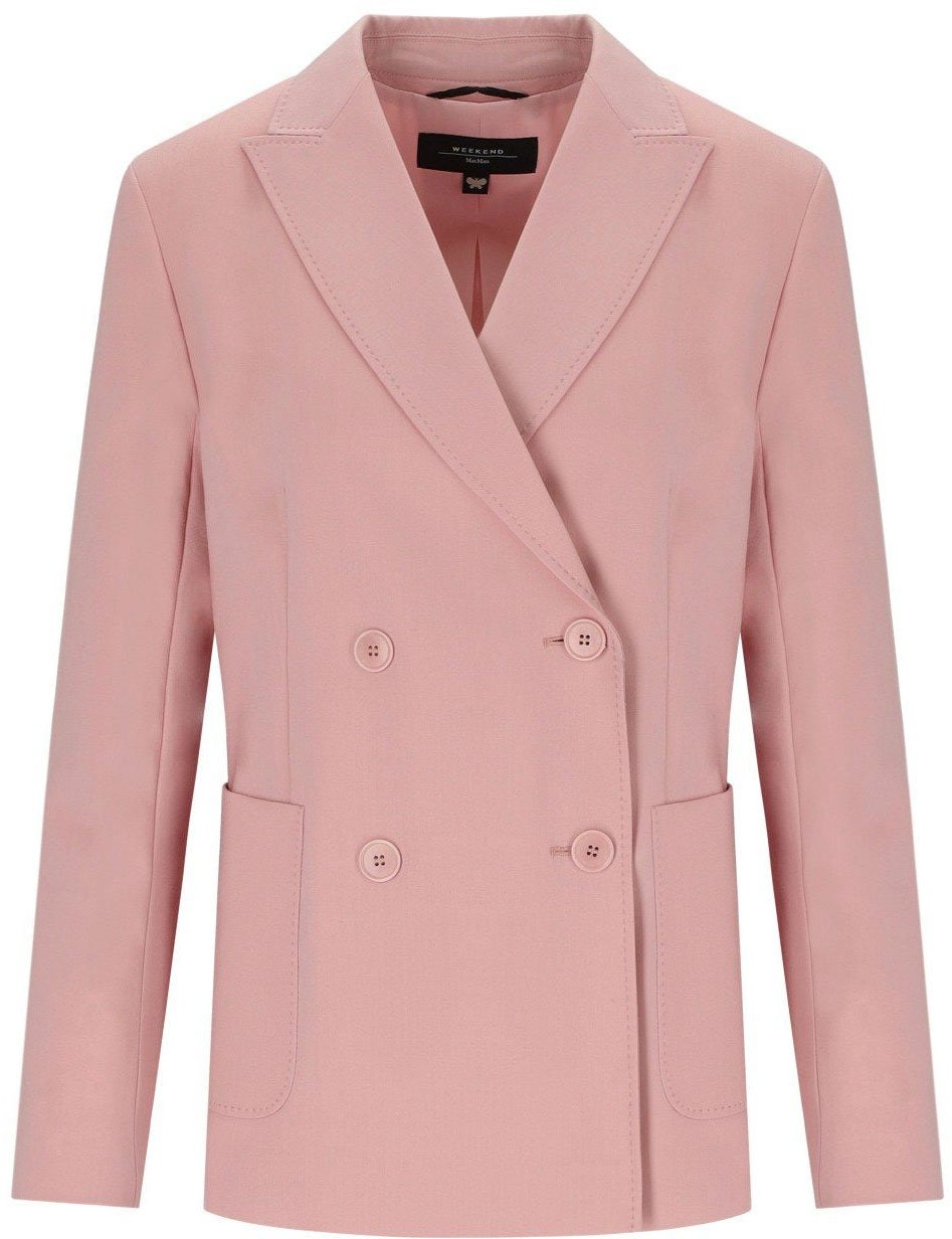 Max Mara MAX MARA WEEKEND ZINNIA DOUBLE-BREASTED JACKET Roze