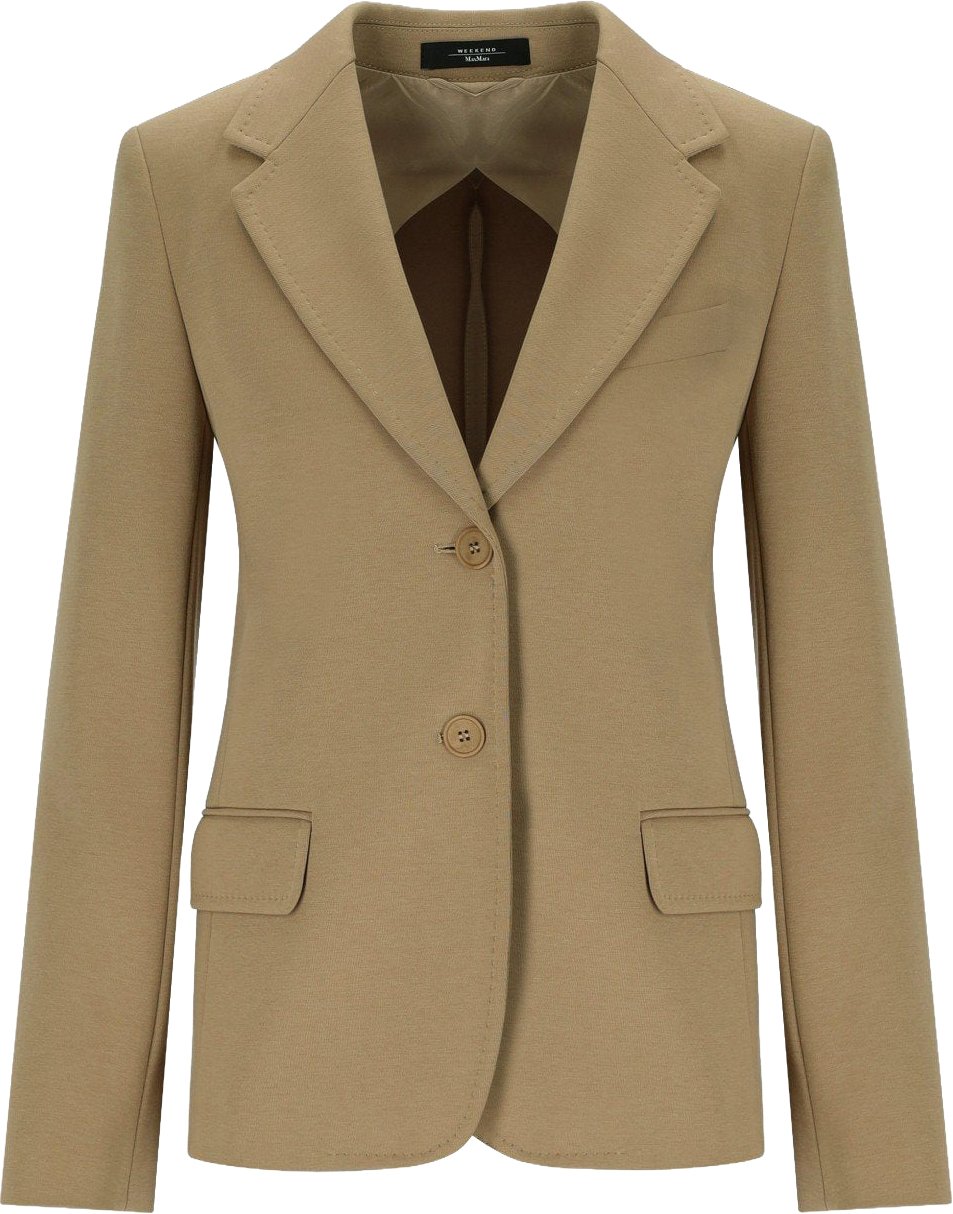 MAX MARA WEEKEND GINNASTA SINGLE-BREASTED BLAZER Beige