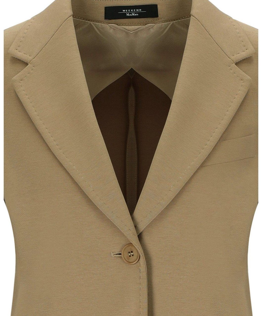 Max Mara MAX MARA WEEKEND GINNASTA SINGLE-BREASTED BLAZER Beige