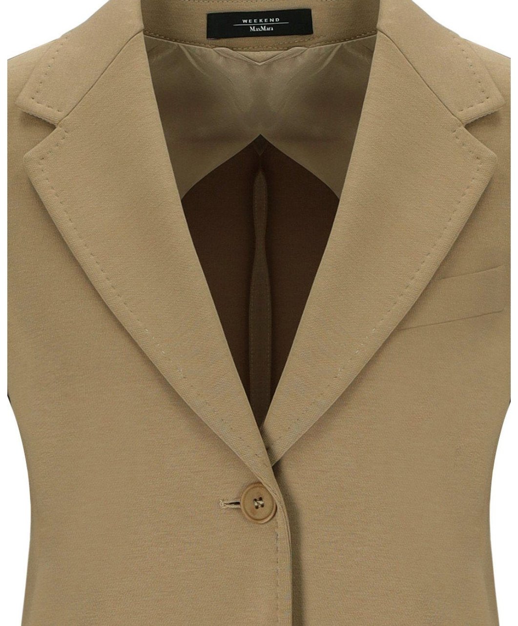 MAX MARA WEEKEND GINNASTA SINGLE-BREASTED BLAZER Beige