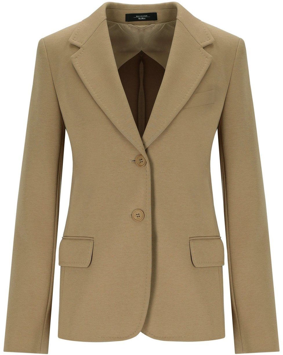 Max Mara MAX MARA WEEKEND GINNASTA SINGLE-BREASTED BLAZER Beige