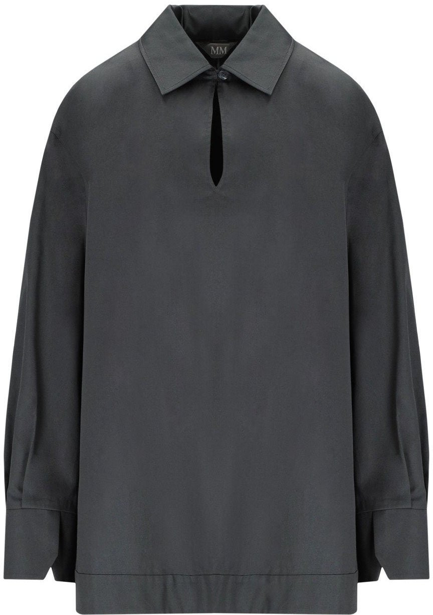 Max Mara MM MAX MARA ABANO GREY BLOUSE Grijs