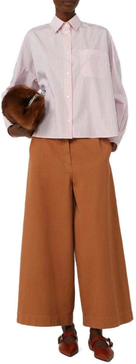 Max Mara MAX MARA WEEKEND AUREO STRIPED SHIRT Roze