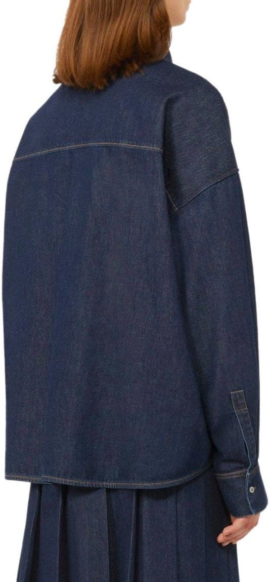 Max Mara MAX MARA WEEKEND FOGGIA DARK SHIRT Blauw