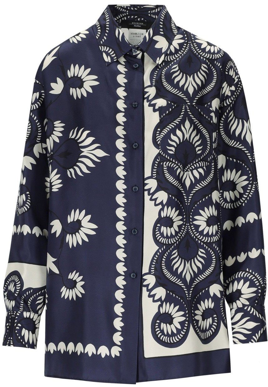 Max Mara MAX MARA WEEKEND LASTRA SHIRT Blauw