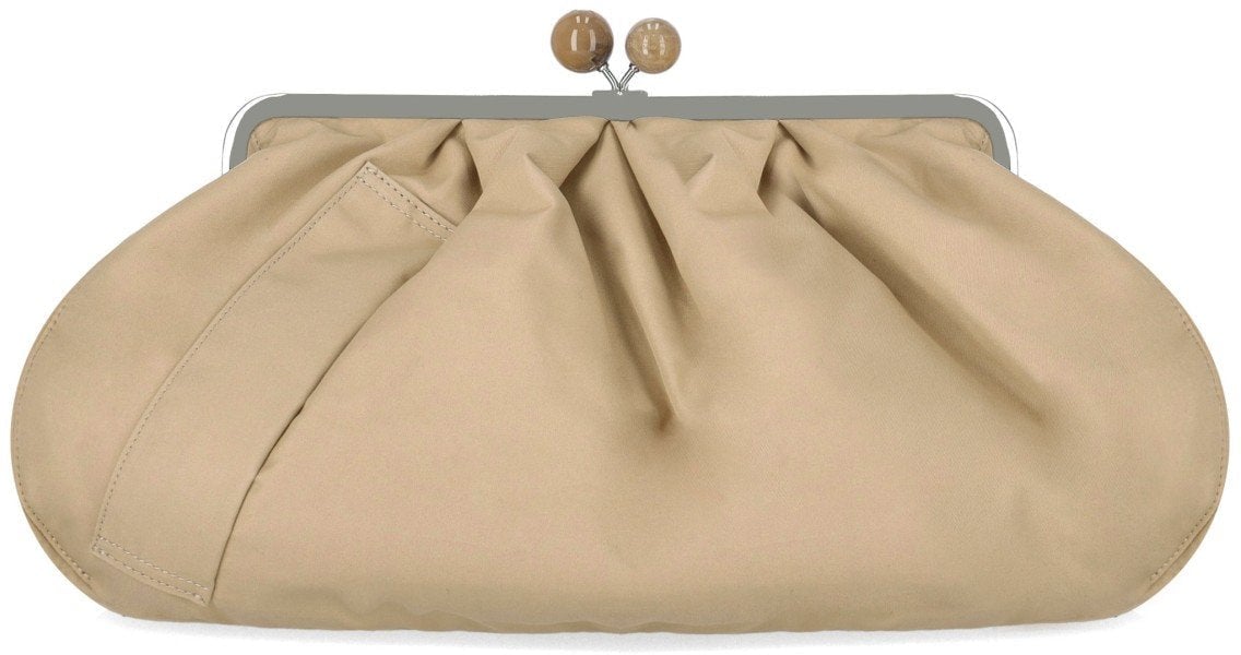 Max Mara MAX MARA WEEKEND PASTICCINO APIO LARGE CLUTCH Beige