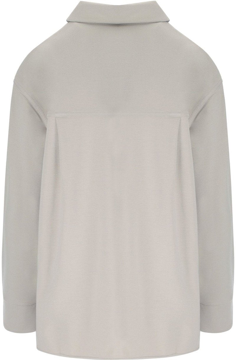 Max Mara MM MAX MARA GESTRO SAND POLO BLOUSE Beige