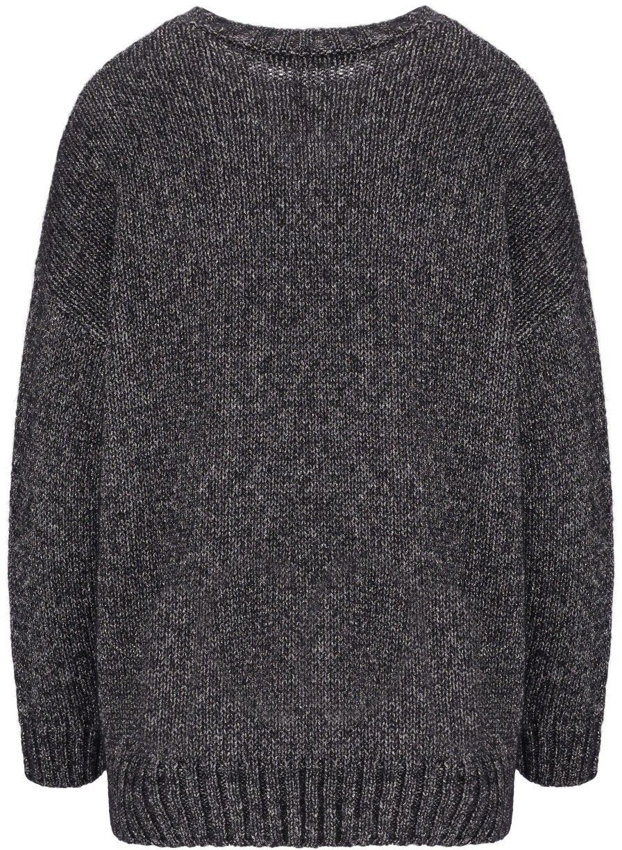 Max Mara MAX MARA WEEKEND FURETTO ANTHRACITE GREY JUMPER Grijs