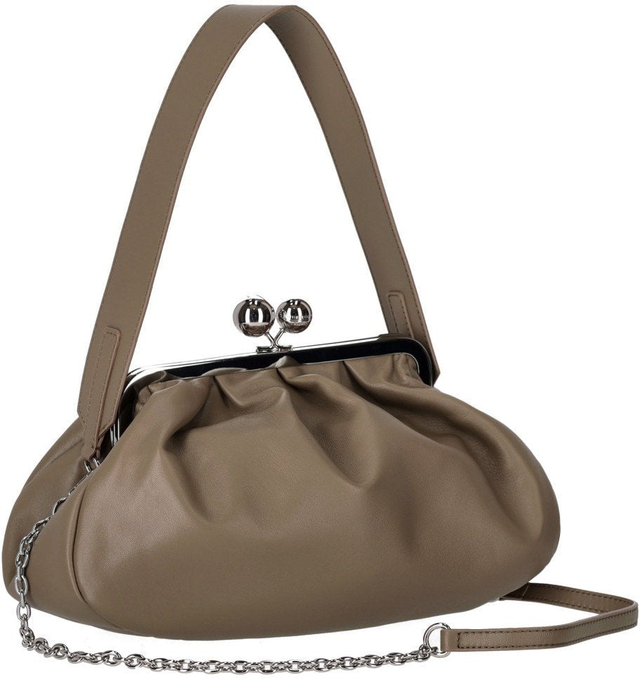 Max Mara MAX MARA WEEKEND PASTICCINO CUBICO TAUPE CLUTCH Bruin