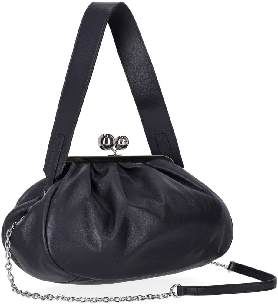 Max Mara MAX MARA WEEKEND PASTICCINO CUBICO MEDIUM NAVY CLUTCH Blauw