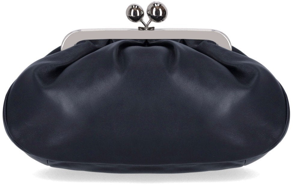 Max Mara MAX MARA WEEKEND PASTICCINO CUBICO MEDIUM NAVY CLUTCH Blauw