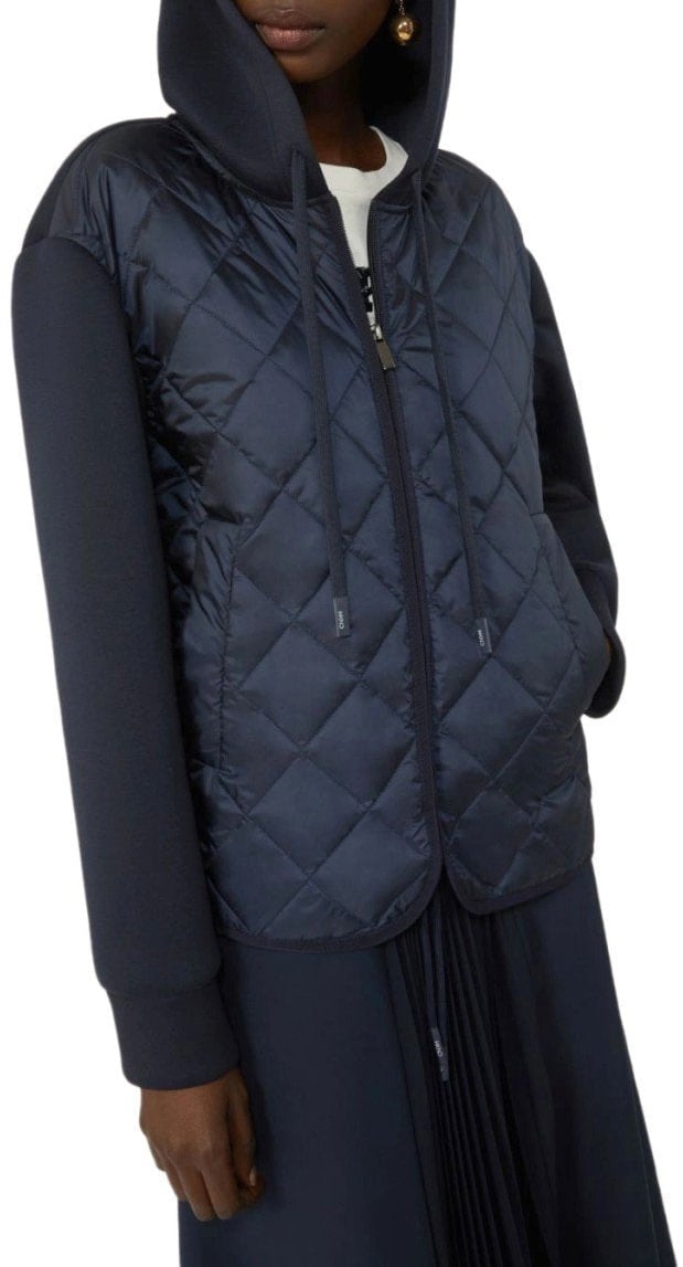 Max Mara MAX MARA WEEKEND EDITO HOODED JACKET Blauw