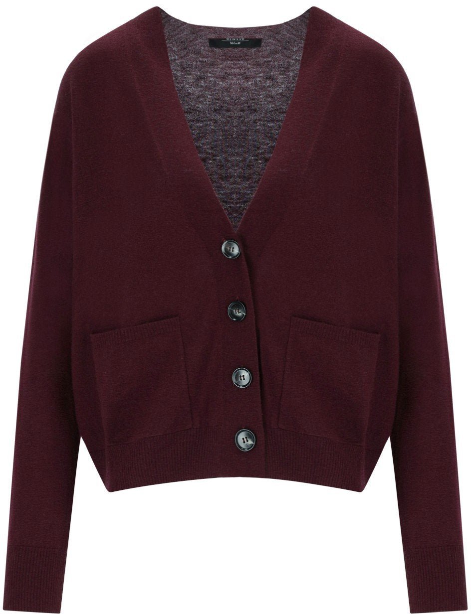 Max Mara MAX MARA WEEKEND UNITO BURGUNDY CARDIGAN Rood