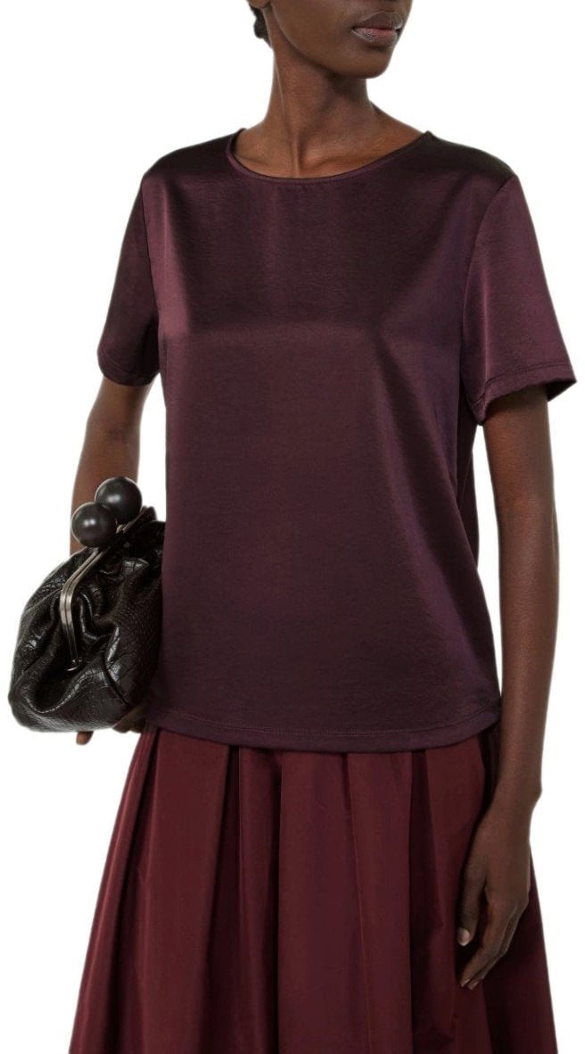 Max Mara MAX MARA WEEKEND ZONA BURGUNDY BLOUSE Rood