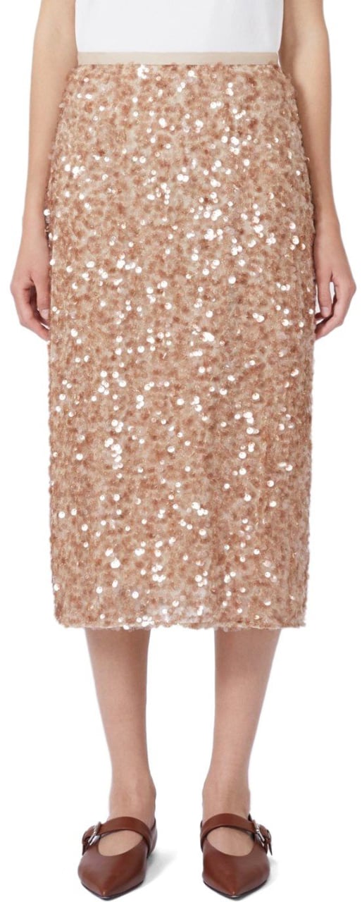 Max Mara MAX MARA WEEKEND OCCHIO MIDI SKIRT Beige