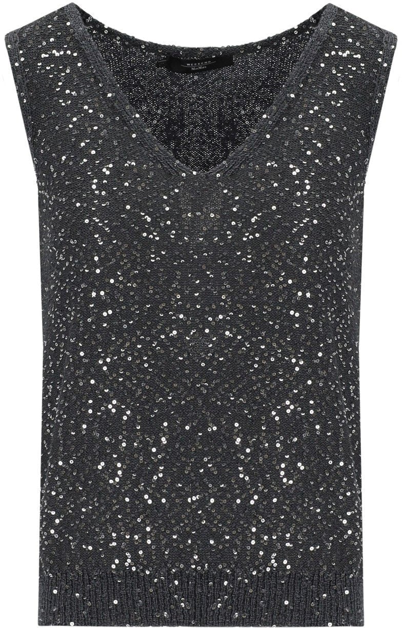 Max Mara MAX MARA WEEKEND TEMPO ANTHRACITE GREY TOP Grijs