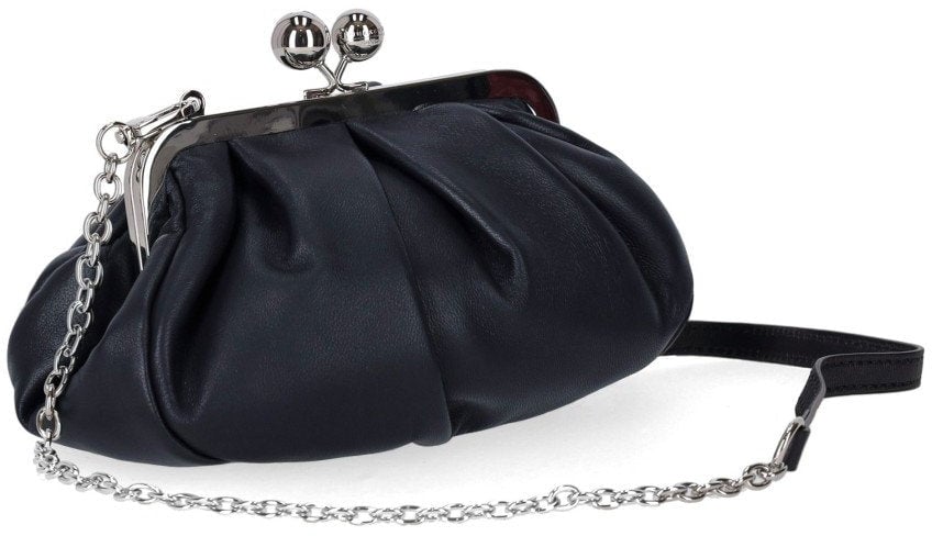 Max Mara MAX MARA WEEKEND PASTICCINO PRATI SMALL NAVY CLUTCH Blauw