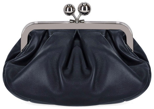 Max Mara MAX MARA WEEKEND PASTICCINO PRATI SMALL NAVY CLUTCH Blauw