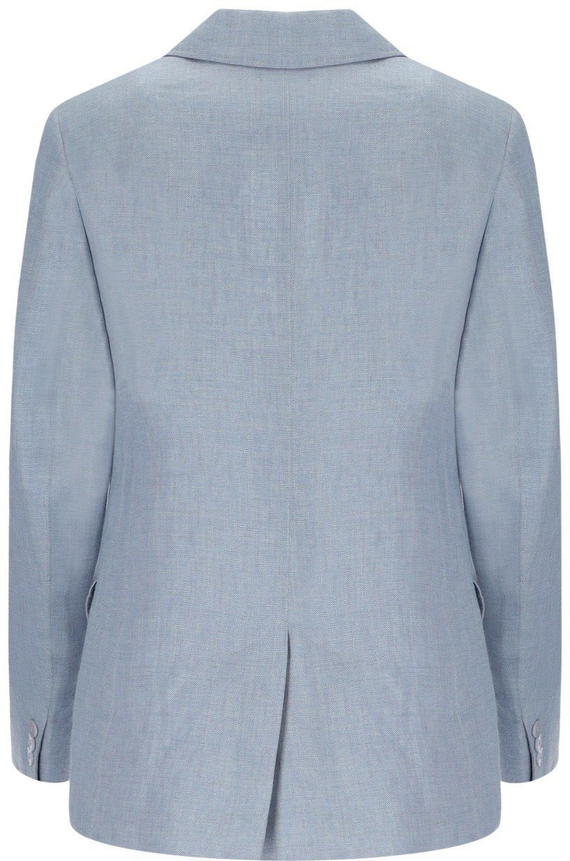 Max Mara MAX MARA WEEKEND NALUT LIGHT BLUE SINGLE-BREASTED BLAZER Lichtblauw