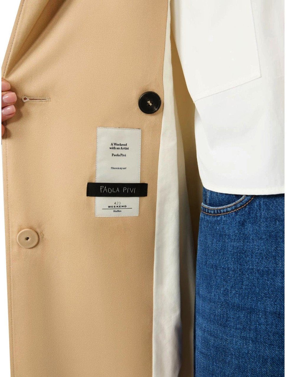 Max Mara MAX MARA WEEKEND SPALANCA TRENCH COAT Beige