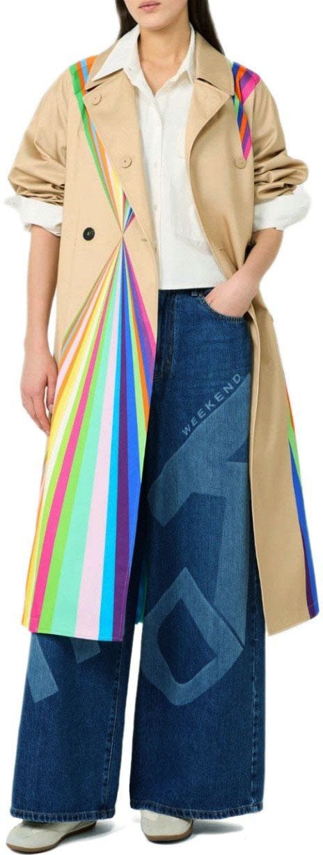 Max Mara MAX MARA WEEKEND SPALANCA TRENCH COAT Beige